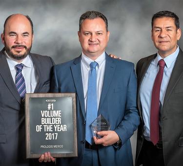 Prologis de México premiado como el Constructor de Volumen N.° 1 del Año