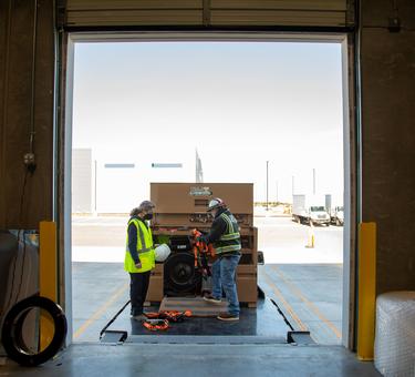 Safety and PPE gearing up for a rack repair 